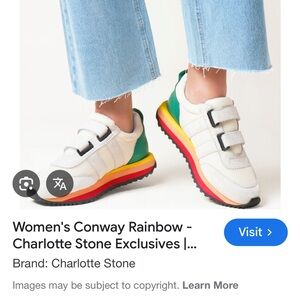 Charlotte Stone Conway Rainbow Sneakers